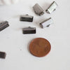 EP Embouts ruban métal metalgun à pincer,fournitures noires,création bijoux,finition ruban,finition chaine,x 10,1cm G286