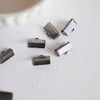 EP Embouts ruban métal metalgun à pincer,fournitures noires,création bijoux,finition ruban,finition chaine,x 10,1cm G286