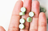 EP-Granulés cire vert clair nacré à cacheter, fourniture création de sceaux personnalisés pour sceaux et invitations de mariage, les 100 G6728