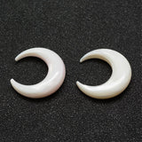 EP-Lune nacre blanche naturelle 18x20mm, x1 (G0967)