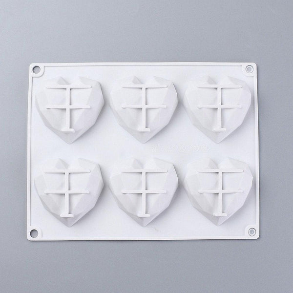 EP -Moule en silicone 6 coeurs 22cm, x1 G5944