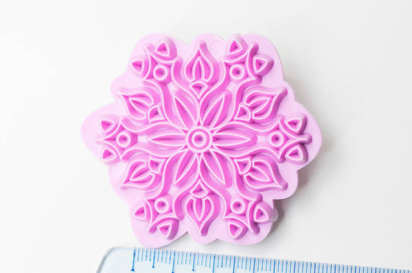 EP Moules en silicone flocon de neige, emporte-pièce en silicone pour pâtisserie cuisine gateau et loisirs créatifs,53-68mm, les 5 G4075