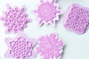 EP Moules en silicone flocon de neige, emporte-pièce en silicone pour pâtisserie cuisine gateau et loisirs créatifs,53-68mm, les 5 G4075