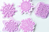 EP Moules en silicone flocon de neige, emporte-pièce en silicone pour pâtisserie cuisine gateau et loisirs créatifs,53-68mm, les 5 G4075