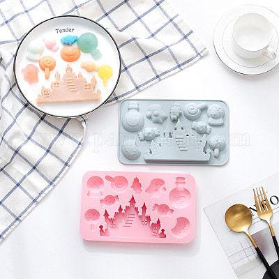 EP Moules en silicone rose halloween, Moule patisserie, moule en silicone pour réaliser des bijoux avec inclusion en résine,7.6cm x1 G5662