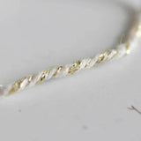 EP NE PAS RENOUVELER Cordon blanc or, fabrication bijoux, création bijoux,ruban mariage,fourniture créative, scrapbooking, largeur 2.5mm, longueur 5 mètres-G1164
