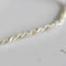 EP NE PAS RENOUVELER Cordon blanc or, fabrication bijoux, création bijoux,ruban mariage,fourniture créative, scrapbooking, largeur 2.5mm, longueur 5 mètres-G1164
