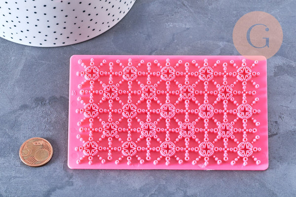 EP-NPR-tampon biscuit silicone rose 12.2cm, x1 (G4179)