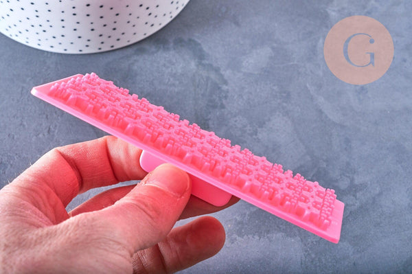 EP-NPR-tampon biscuit silicone rose 12.2cm, x1 (G4179)