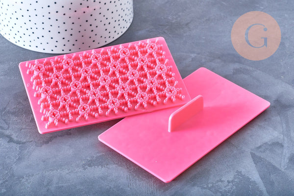 EP-NPR-tampon biscuit silicone rose 12.2cm, x1 (G4179)