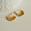 EP Pendentif Coquillage laiton doré 19mm, x1 (G0134)