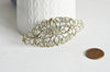 EP Pendentif Estampe fleur filigrane bronze, fourniture créatives, charm dentelle , pendentif bronze,81mm