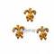 EP-Pendentif Sucres d'orge croisés en laiton, x1, G7524