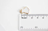 EP Pendentif coquillage nacre blanche naturelle doré,pendentif coquillage nacre,coquillage blanc,création bijou, 18mm, x1,MARTINE