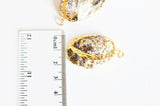 EP Pendentif coquillage naturel doré, fourniture créative, pendentif doré, création bijoux, coquillage bijou,coquillage or, 30-40mm-G1203