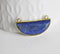 EP Pendentif demi-lune lapis lazuli,creation bijou, Pendentif bijoux,pendentif pierre, pierre naturelle,lapis nature,36mm-G1118