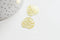 EP Pendentif estampe filigrane feuille monsterosa laiton doré, Pendentif très fin et léger pour création de bijoux, x 2,18x 18mm G3696