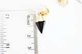 EP Pendentif howlite blanche jade noir 21mm x1 (G2620)