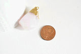 EP-Pendentif quartz rose naturel pierre brute, x1 (G0773)
