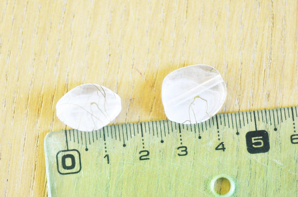 EP -Perle acrylique transparent or 13.5-27mm, x 10 G5367