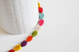 EP Perle feuille multicolore howlite, howlite,perle turquoise,howlite naturelle,perle pierre, création bijoux, x 10-G1147