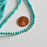 EP Perle jade océan naturel bleue 4mm, x1 fil (G1644)
