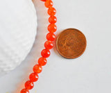 EP Perle jade orange, fourniture créative, perles rondes, Pendentif jade,pierre naturelle, jade Naturel,perles pierre, 6mm, les 10-G1741