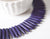 EP Perle pointe howlite violette, howlite naturelle, perle violette, perle pierre, création bijoux, fil de 95 perles-G1327