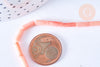 EP Perle tube bambou de mer rose, perle imitation corail pour fabrication bijoux en bambou de mer naturel, fil de 40cm G6591