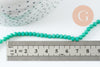 EP-Perles abacus cristal vert 4-5mm, x1 fil de 37cm (G6215)