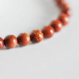 EP Perles goldstone marron, fourniture créative, perles rondes,goldstone marron, pierre synthèse,pailettes,perles pierre, 6mm,x 10 G3892