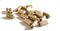 EP Perles rectangulaires plastique Doré, fournitures créatives, perles plastique, création bijoux, bijou enfants, 1 centimètre, x 20,G2454