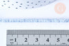 EP-Perles toupies cristal gris clair irisé 3.5x2.5mm, perles bijoux, perle cristal,Perle verre facette,création bijoux, fil 25.4cm G6755