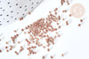 EP-Perles tube verre marron transparent façon Delica miyuki, x1 sachet de 8g (G7778)