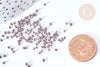 EP-Perles tube verre marron glacé métallisé mat façon Delica miyuki, x1 sachet de 8g (G7771)