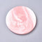 EP Plateau rond porcelaine Marbre rose et blanc, présentoir bijoux, un support décoratif minimaliste pour poser vos bijoux,9.6cm, x1 G5094