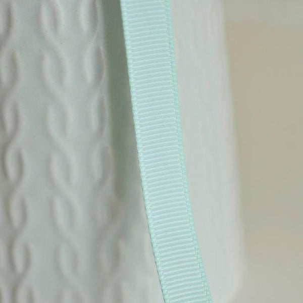 EP Ruban bleu-vert clair gros grain 1cm SANS MOTIF, fabrication bijoux, ruban pois blancs,ruban mariage,fournitures créatives, 9mm,1 mètre-G533