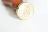 EP Sceau en metal coquillage cire à cacheter,fourniture pour création de sceaux personnalisés pour invitation de mariage DIY,25mm x1 G4951