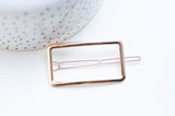 EP Support barrette clip fer doré rectangle 55mm, x1 (G4720)