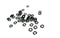 EP anneaux ronds noirs, fournitures créatives, anneaux ouverts, fournitures noires,création bijoux, x 50, 5mm-G710