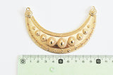 EP pendentif connecteur plastron zamac doré 99mm, x1 G5304