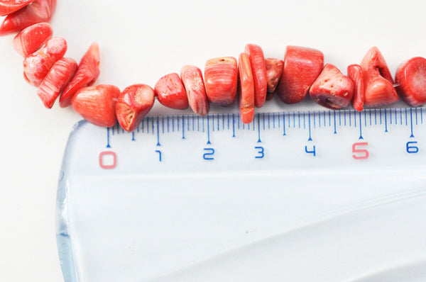 EP perle chips corail naturel rouge,perles corail,fabrication bijoux en corail rouge, corail naturel, coquillage rouge,fil de 160 perles G4067