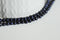 EP -perle eau douce naturelle noire 4mm,le fil de 38 cm, x1 G1256