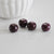 EP perle porcelaine violet prune,perles céramique, porcelaine émaillée,perle porcelaine,perle ronde, x 5, 1.5cm,G2736