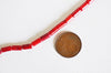EP perle tube corail rouge naturel 8mm, x1 fil G3170