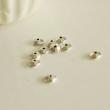 EP rondelles facettées argent vieilli, fournitures créatives, perles dorées, création bijoux, perles intercalaires,x 20, 6mm
