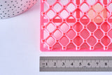EP tampon biscuit silicone rose carreaux, Moule patisserie, silicone décorer des gateaux ou décor pour pâte polymère,12.3cm,x1 G5104