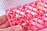 EP tampon biscuit silicone rose carreaux, Moule patisserie, silicone décorer des gateaux ou décor pour pâte polymère,12.3cm,x1 G5104