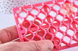 EP tampon biscuit silicone rose carreaux, Moule patisserie, silicone décorer des gateaux ou décor pour pâte polymère,12.3cm,x1 G5104