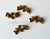EP x 10 Pendentifs noeuds couleur DORE,fourniture création bijoux, pendentif doré, connecteur doré, noeud papillon, 2cm,x 10 G271